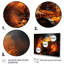 " Orange Black Fire Drums Tools Music I " Mixed Media Print-471649390-471649393