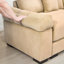 130" Oversized Cloud Modular L-Shape Sectional Couch, Soft Corduroy Fabric,With Chaise Deep Seat Wide Armrest Ergonomic Design 9 Pillows Easy Assembly,For Living Rooms Bedroom,Camel-1105439288