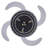Veil 48" Retractable Blade Ceiling Fan with Light and Remote, Modern Fandelier Ceiling Fan, Patented Design Technology, Stronger Thicker Blades, Antique Black-2063294764