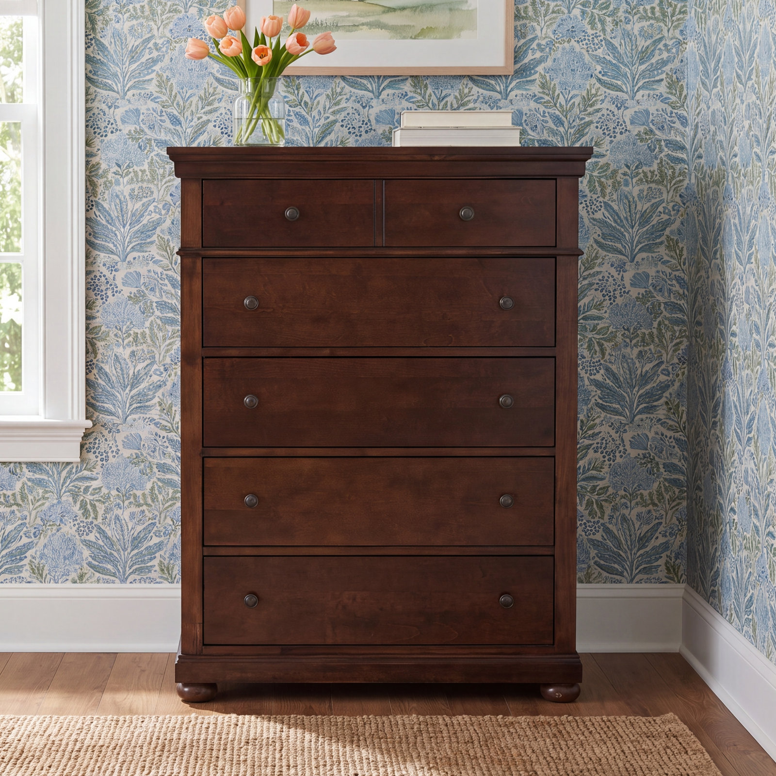 Jayden 5-Drawer Chest, Brown