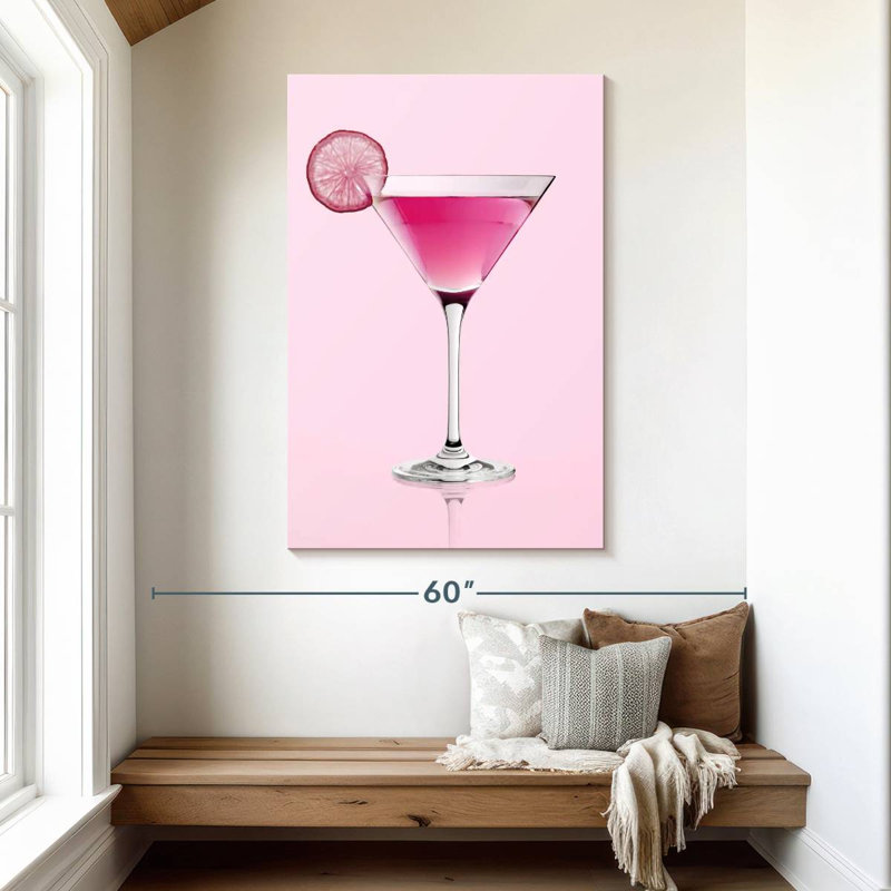 " Pink Martini " by SodaPopArt, 48" H x 32" W x 1.25" D