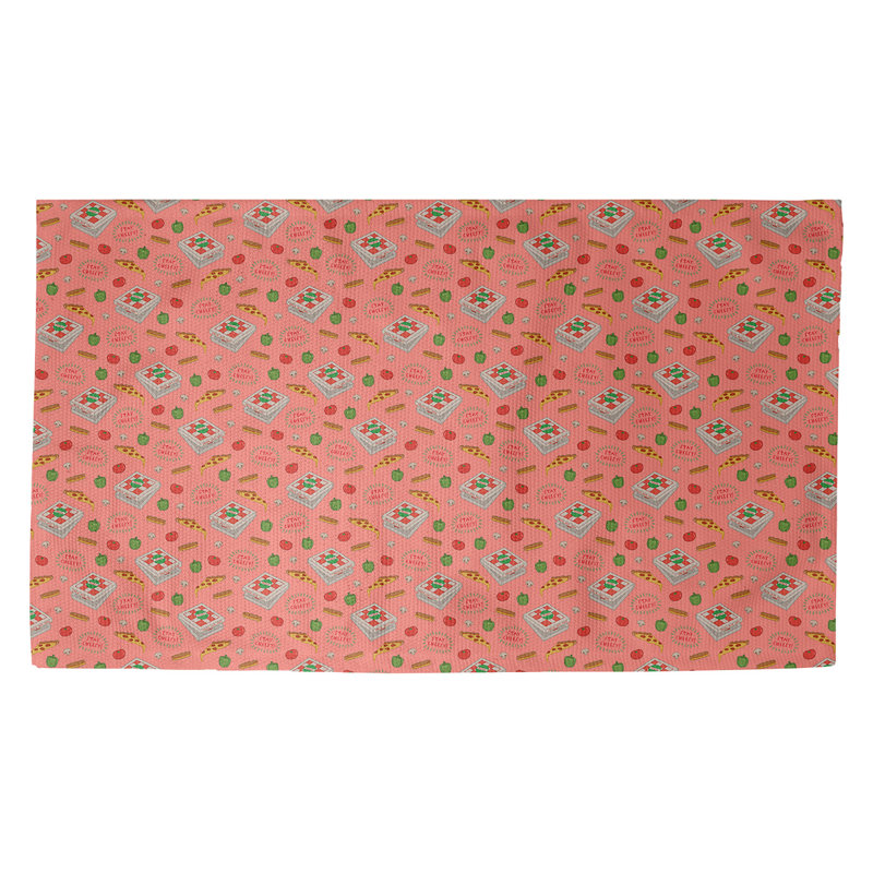 Tapis de porte d’intérieur anti-dérapant pizza Kitterman, Rectangle 2 pi 1 1/2 po x 3 pi 6 po