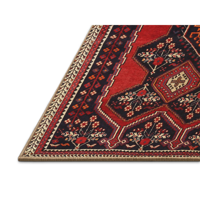 Tapis rouge à motif sud-ouest, Rectangle 5 pi x 7 pi