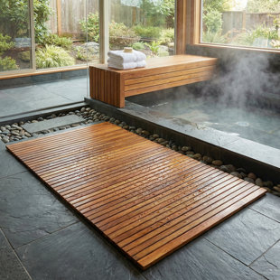 Teak Non-Slip Bath Mat