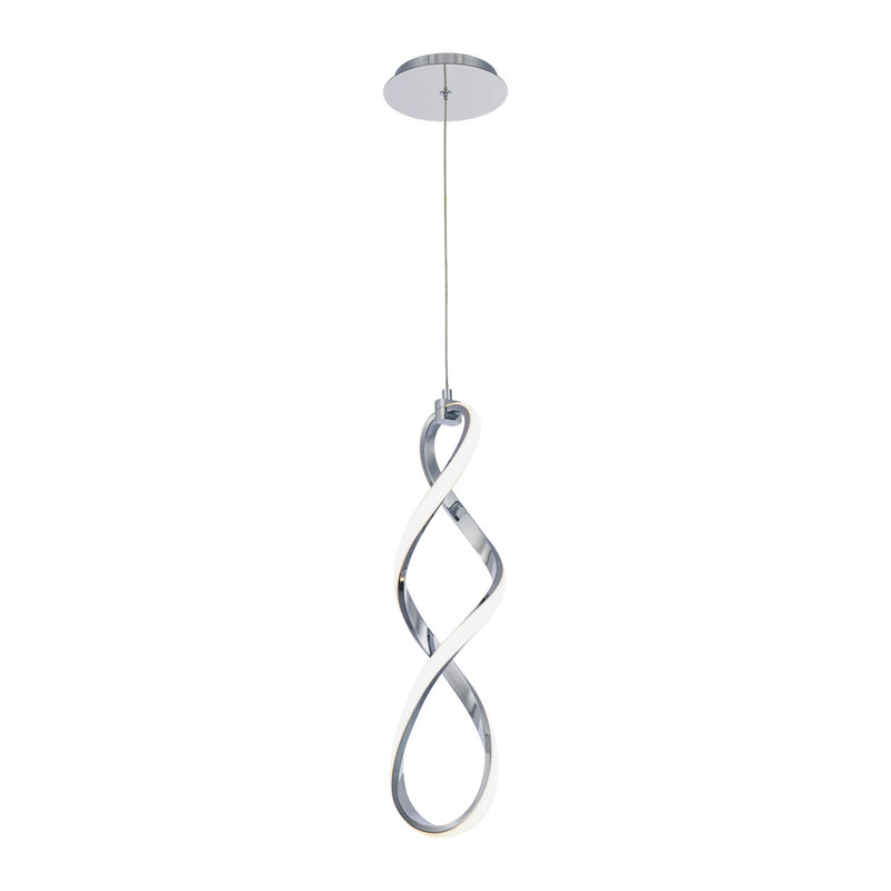 Luminaire suspendu géométrique à 1 lumière Fralick, L 21 po x P 5 po x H 20,5 po