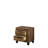 Rustic Oak Finish Nightstand