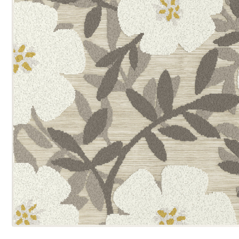 Labrie Floral Area Rug, Rectange 80 x 150cm