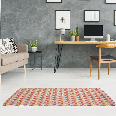 Tapis de zone orange/rouge light skyscrapers