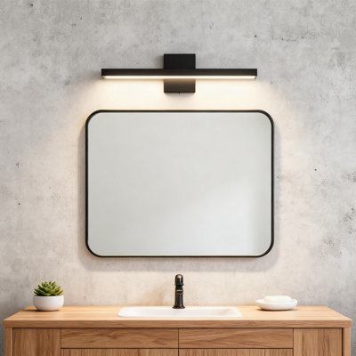 23.6 Inch Dimmable LED Bathroom Vanity Light With 5CCT Adjustable Lighting - Modern Black Wall Sconce Fixture For Mirror Illumination