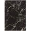Mayrin Design High Pile Shaggy Black/White Rug-50990354