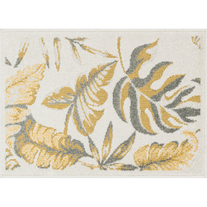 Laudenslager Floral Indoor Rug, Rectangle 1'8" x 5'