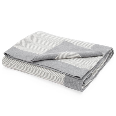 Jeté en jacquard