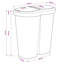 PP Multi-Compartment Rubbish & Recycling Bin