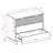 Granville 38" Modern Solid Wood Standard Dresser with 3 Drawers in Charcoal Gray-2086792162