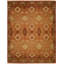 Wool Oriental Area Rug in Rust/Ivory-21527090