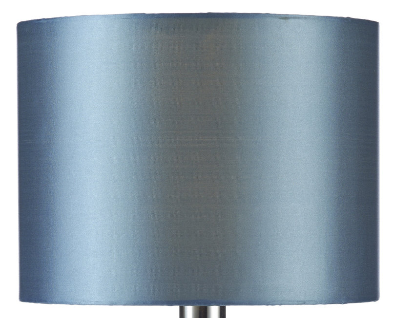 Coral 19cm H Faux Silk Drum Lamp Shade ( Screw On )
