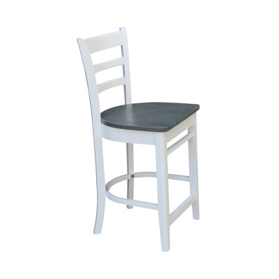 Tabouret de comptoir en bois massif 24 po Marasco