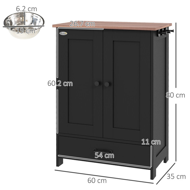 1100ml Elevated Feeder,Food Storage And Container