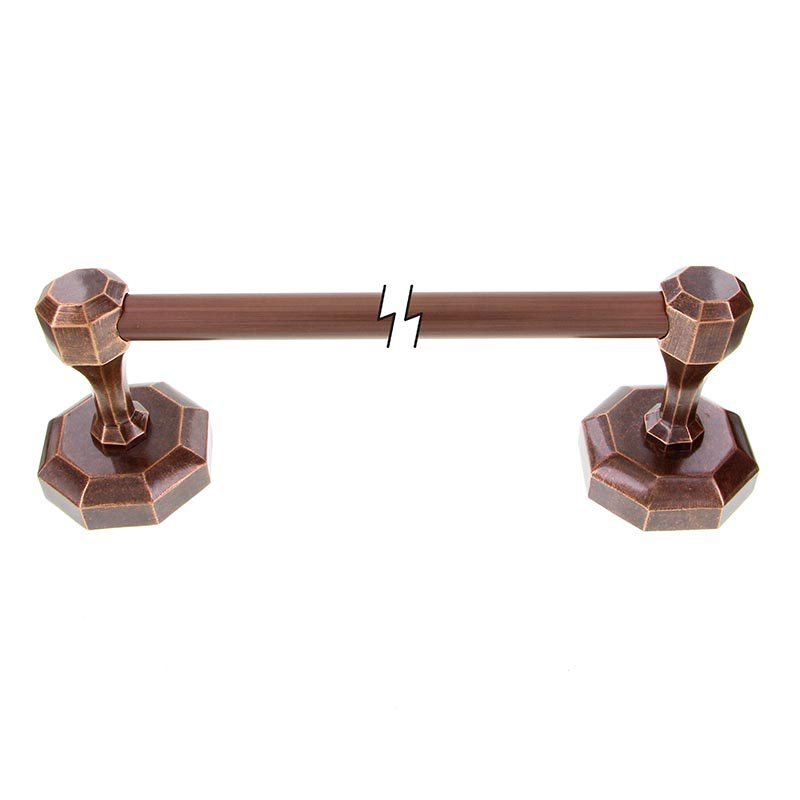 Archimedes Towel Bar, Vintage Pewter, 2.5" H x 20.5" W x 3.5" D