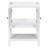 Elegant 24" White Bathroom Vanity Base With Solid Wood Frame And Ample Storage