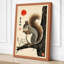 Squirrel in Silence Japandi - Wrapped Canvas-2146032315-2146032450