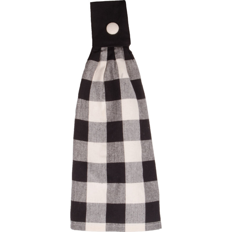 Ensemble de serviettes 100% coton 2 pièces Shavertown, Noir