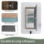 Armoire à pharmacie murale de 14 pouces avec porte miroir et tablettes réglables en verre-763632291