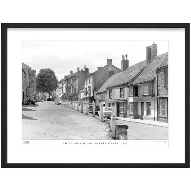 Chipping Norton, Market Street C1955 by Francis Frith - Single Picture Frame Print, 60cm H x 80cm W x 2.3cm D