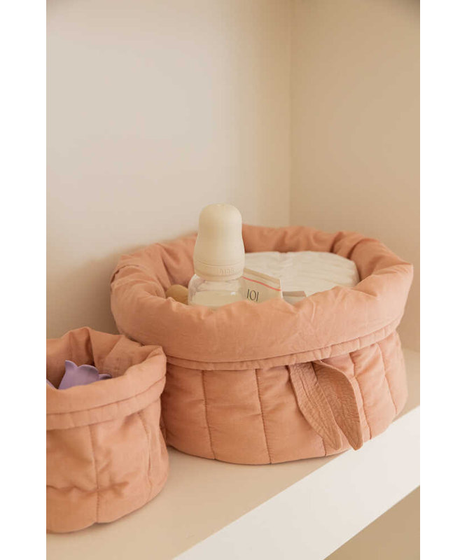 Cotton Decorative Basket Set, Vintage Nude