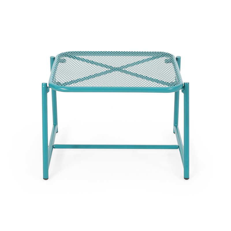 Table d'appoint KINCAID, durable et résistante aux intempéries pour un confort moderne, H 13,25 po x l 19,5 po x P 18 po