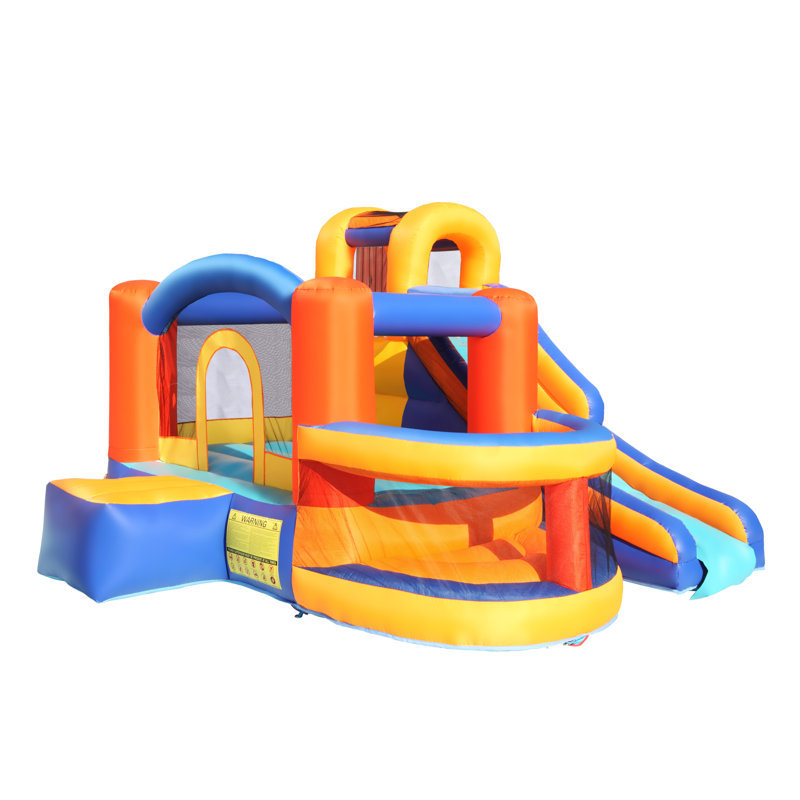 Jeu gonflable avec glissoire 110,23 "x 88,58"