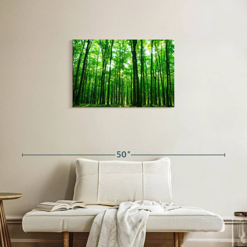Alvord ensoleillé vert forêt, H 20 po x l 30 po