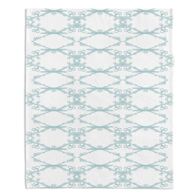 Couverture sherpa blanc doux brindilles