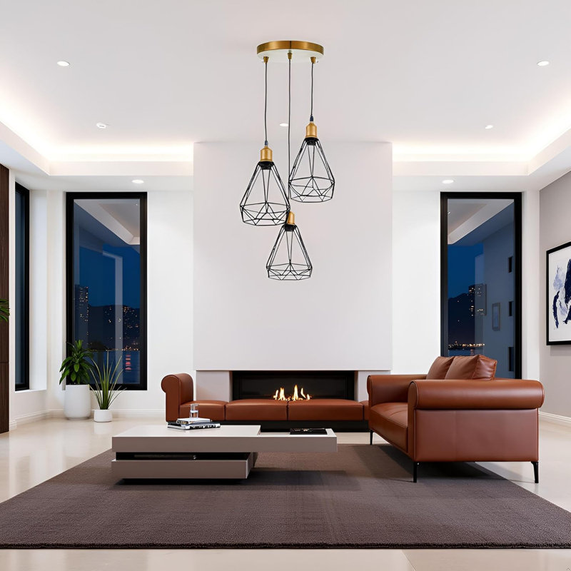 3 - Light Black Kitchen Island Pendant