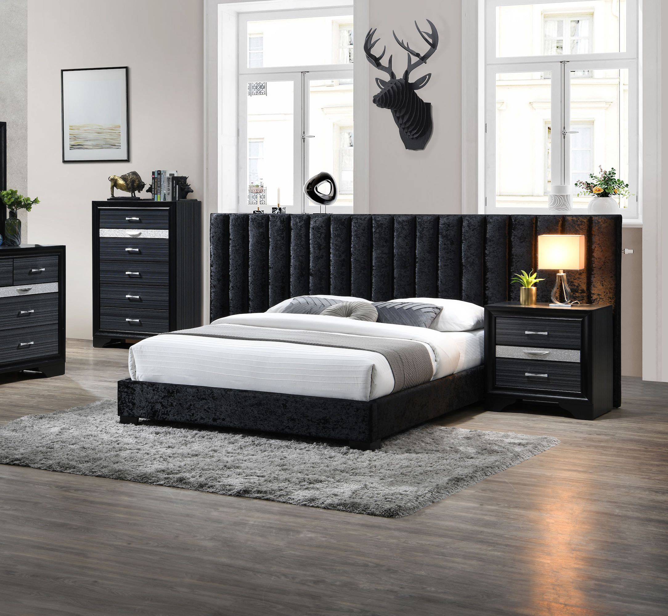 Everly Quinn Tufted Upholstered Platform Bed | Wayfair