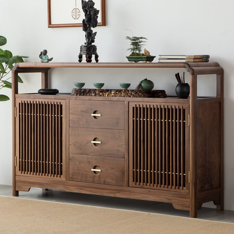 Simple Spacious Sideboard, 39.37" H x 62.99" W x 14.96" D