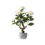 20" Artificial Camellia Tree With Realistic Flowers, Faux Bonsai Tree In Decorative Pot-372449947