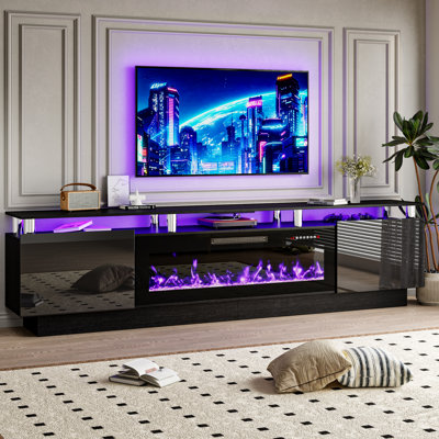 Alazik TV Stand with Electric Fireplace