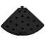 Matériau en PEHD pour parasol de patio pouvant contenir jusqu'à 150 lb de sable Pour toute base de parasol décalée | 4 pièces, rempli d'eau ou de sable, toutes saisons (rond)