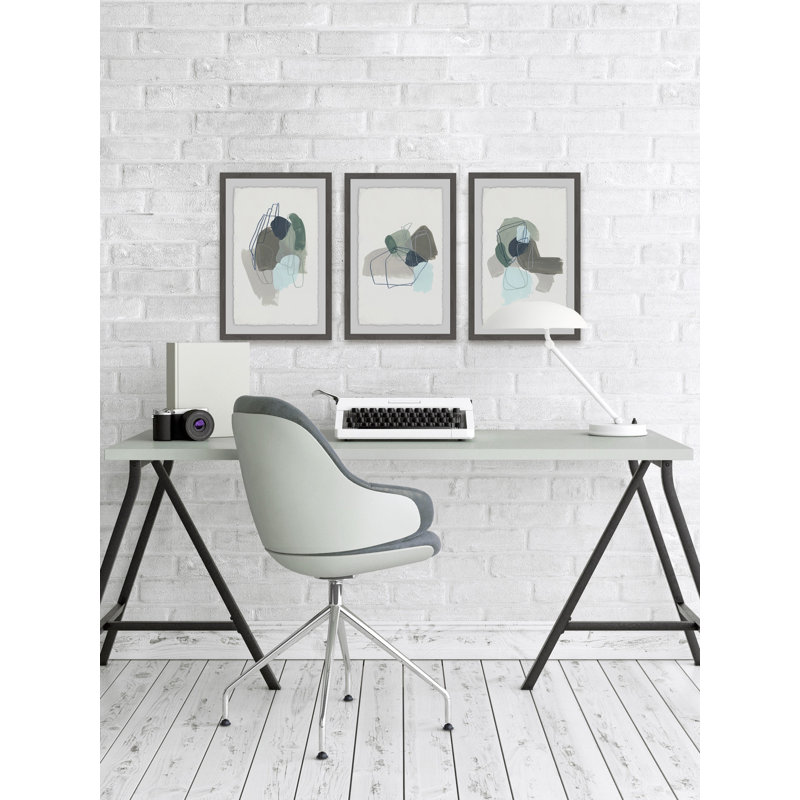 «Coda IX Triptych», ensemble de 3 reproductions d'art sur papier encadrées, H 30 po x l 20 po