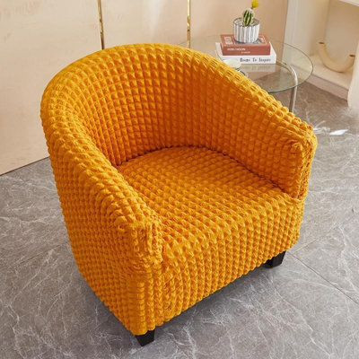 Chair Cover Club Chair Slipcover Stretch Barrel Chair Covers Tub Chair Cover Armchair Covers Sofa Cover Removable Couch Furniture Protector Arm Chair Cover For Living Room