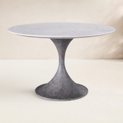 Timberly 48'' Stone Outdoor Dining Table