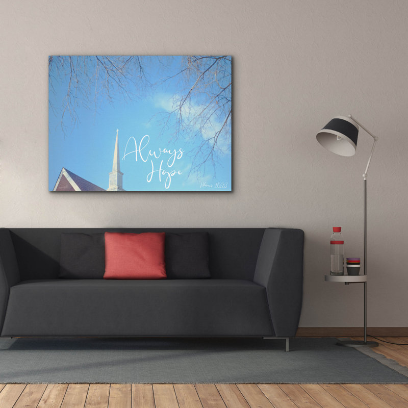  «Church - Always Hope» par Life BeautifuLEE, art mural sur toile, 54 po x 40 po, H 40 po x l 54 po