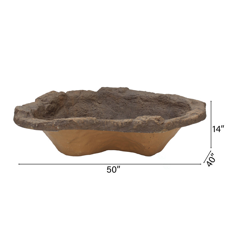 Fontaine en fibre de verre Eula, H 14 po x l 50 po x P 40 po