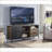 TV Furniture Rustic Oak &amp; Black Metal TV Stand with Storage for 60-Inch TVs | Black,Oak | TV Size Ranges 50-59 inches