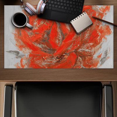 Abstract rose - 14.00"x24.25" Desk mat