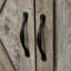 Buffet 32 "à portes de grange style campagne avec porte grange et tiroir | Panneau de fibres à densité moyenne | Panneau de particules