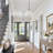 Levona 1-Light Single Kitchen Island Cone Clear Glass Pendant Light, Chrome-602684465