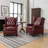 Aimee-Lea 31.5" Wide Genuine Leather Wing Chair Recliner-746909024