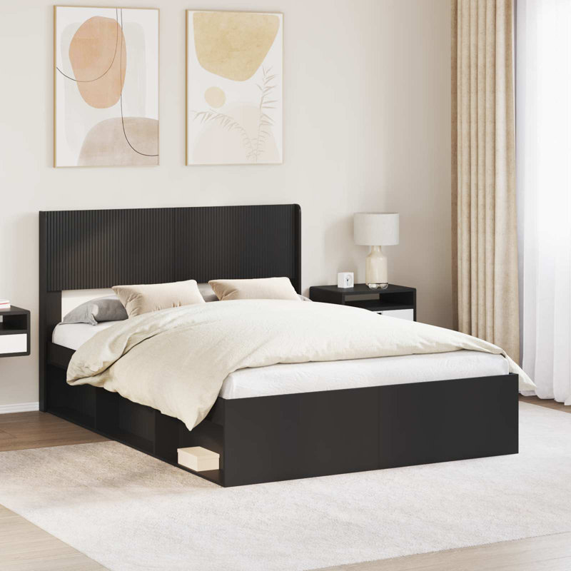 Headboard, European Double (140 x 200 cm), Black